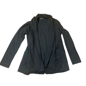 Brandy Melville charcoal gray wool blend open cardigan one size